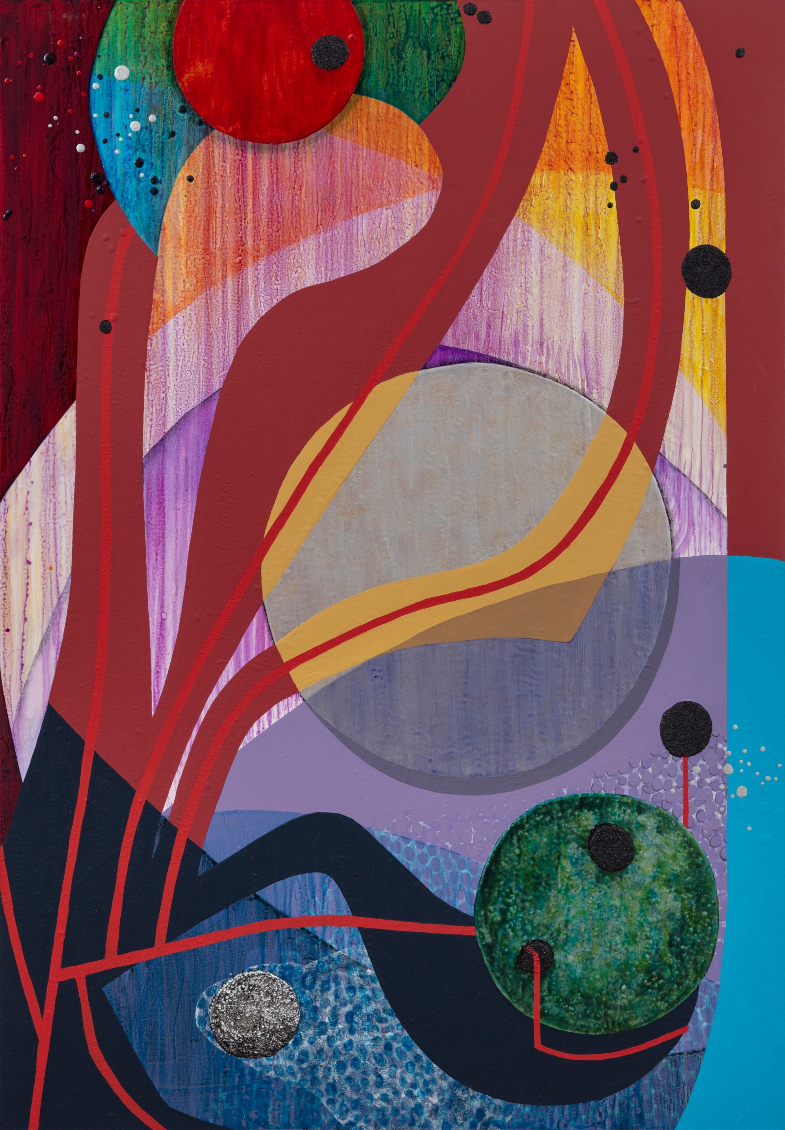 Carrie Moyer New Standards, No Stoppages2025 Acrylic, glitter, pumice, and magna on canvas 182.9 x 127 cm 72 x 50...