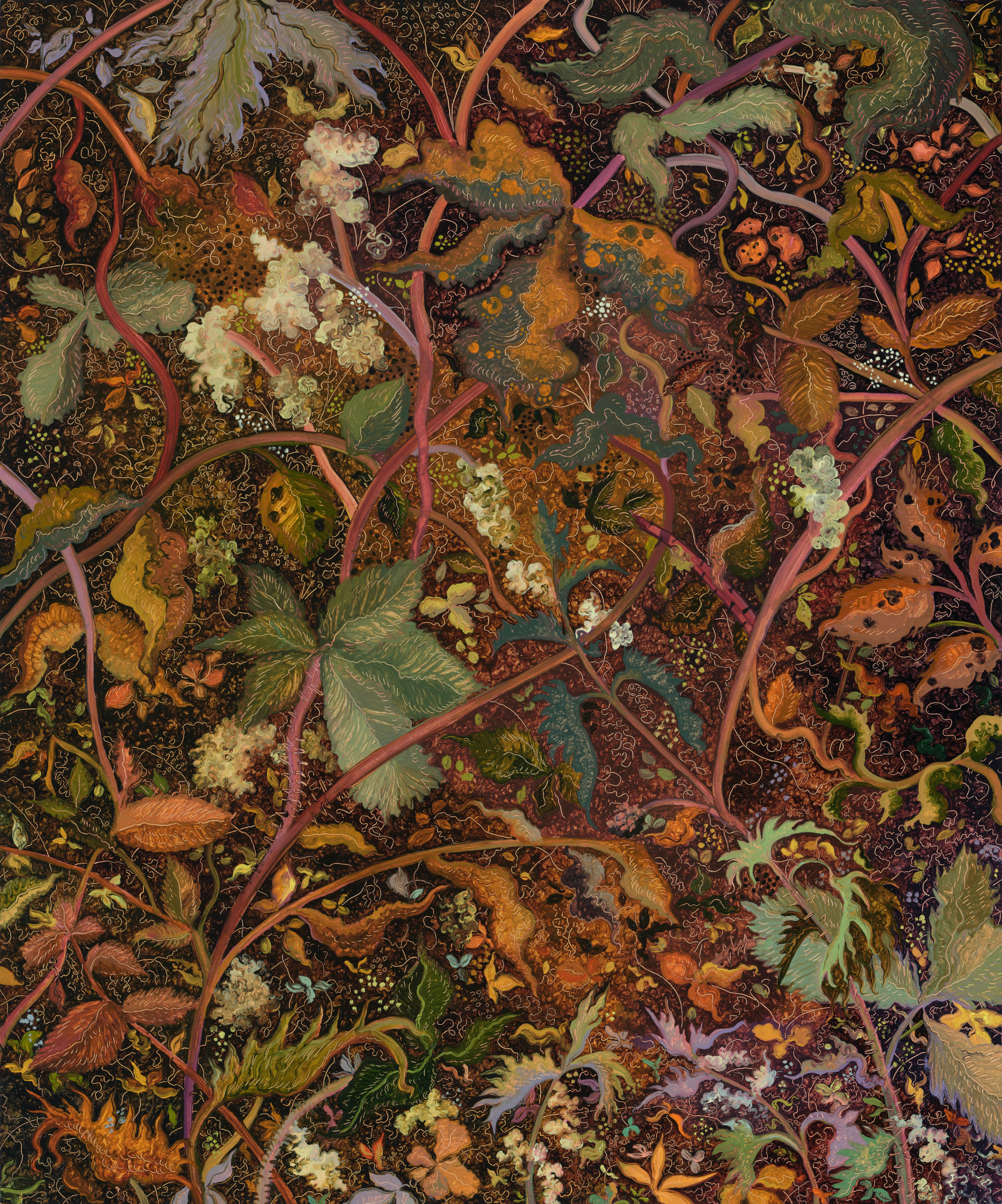 Georg Wilson The Last Oozings II2024 Oil on panel 60 x 50 x 5 cm 23 5/8 x 19 3/4...