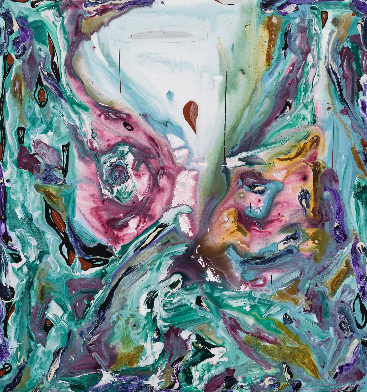 Manuel Mathieu The Oracle2023 Mixed media 203.2 x 190.5 cm