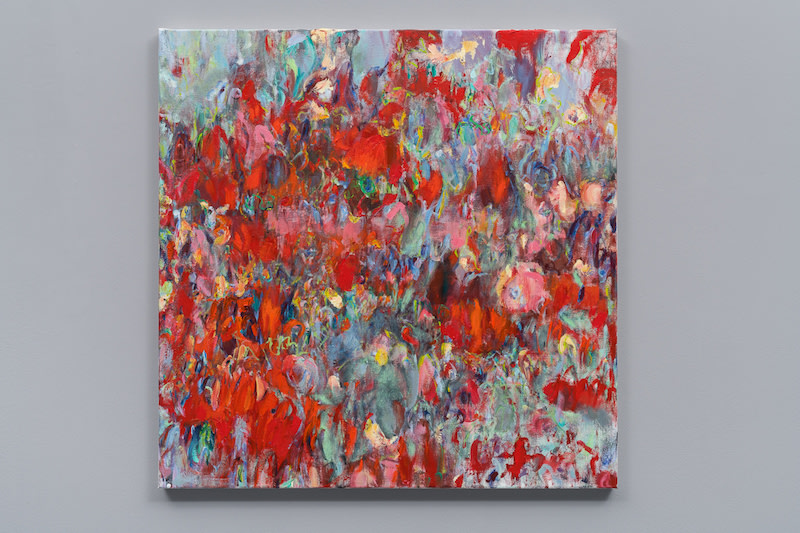 Sabine Moritz That is Written2018 Oil on canvas 100 x 100 cm 39 3/8 x 39 3/8 in