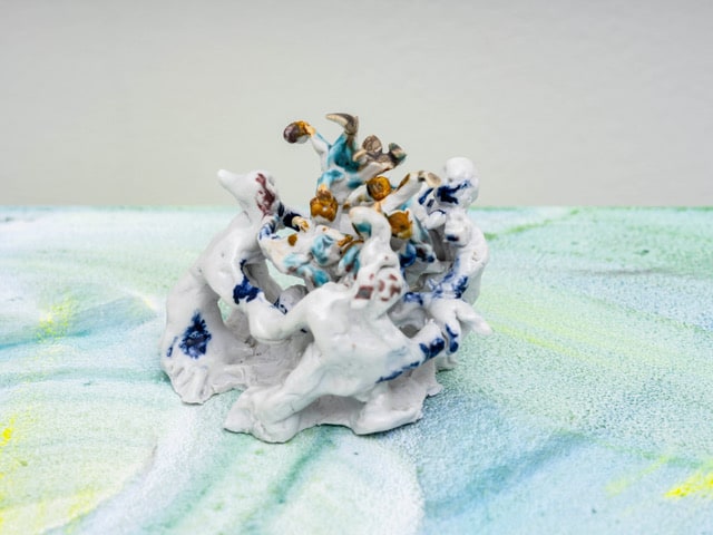 Sophie von Hellermann Dancing Around the Apple Tree2020 Ceramic 9.7 x 10.9 x 8.5 cm 3 7/8 x 4 1/4...
