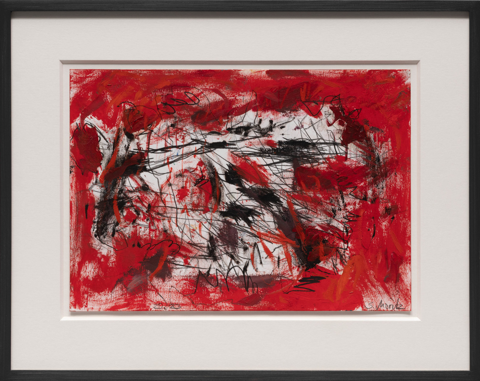 Sabine Moritz Meditations about war V2023 Crayon, charcoal, oil crayon, oil pastel on paper Unframed: 21 x 29.8 cm 8...