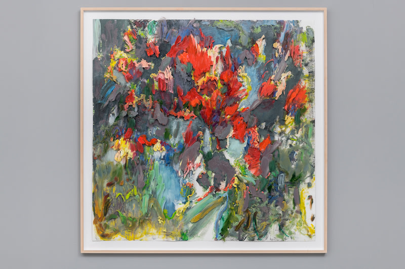 Sabine Moritz Garden2018 Oil on paper 120 x 120 cm 47 1/4 x 47 1/4 in