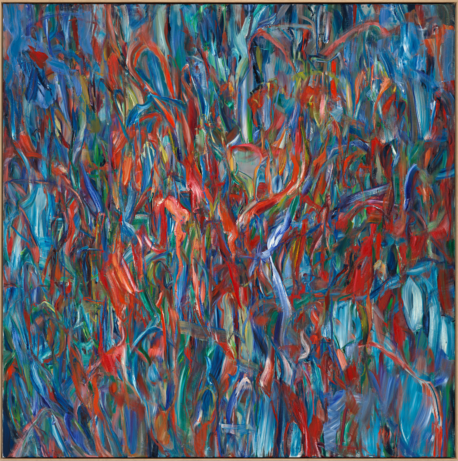 Sabine Moritz Rain III2022 Oil on canvas Unframed: 200 x 200 cm 78 3/4 x 78 3/4 in Framed: 204...