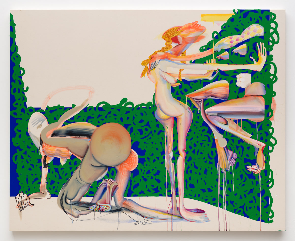 Christina Quarles Casually Cruel2018 Acrylic on canvas 195.5 x 243.8 cm 77 x 96 in