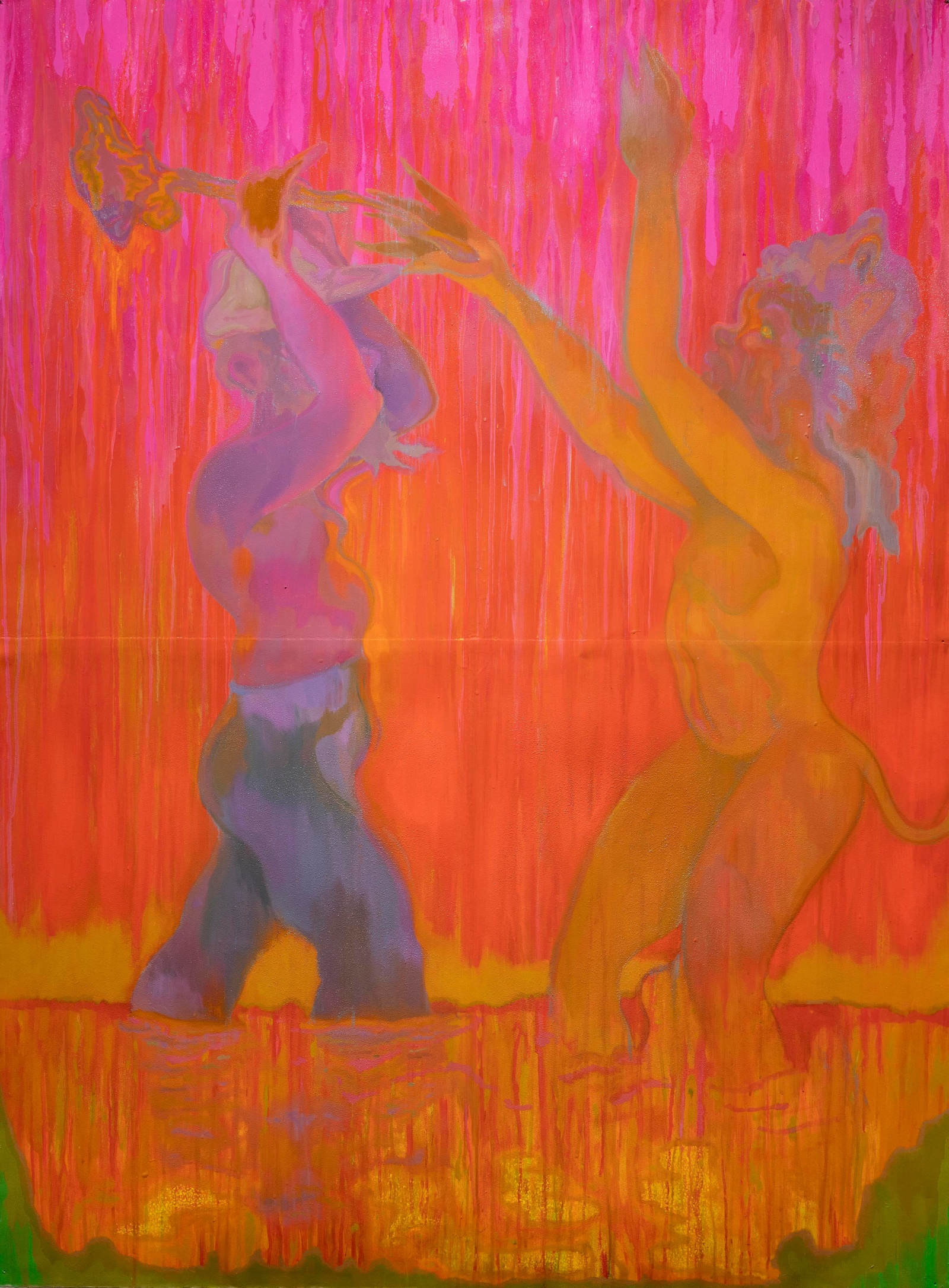 Sedrick Chisom An Early Episode of The Empire’s Preemptive Counterattack on The Monstrous Races in The Savage South2019 Oil, acrylic,...