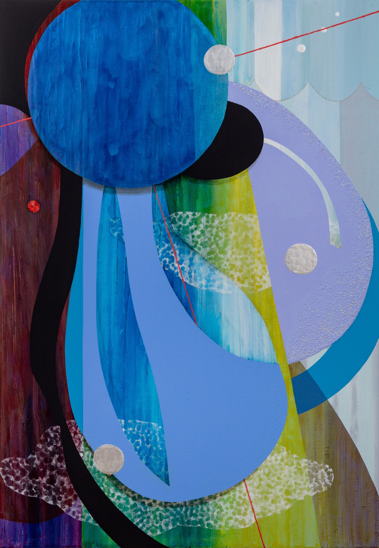 Carrie Moyer Astro Awning2025 Acrylic and pumice on canvas 182.9 x 127 cm 72 x 50 in