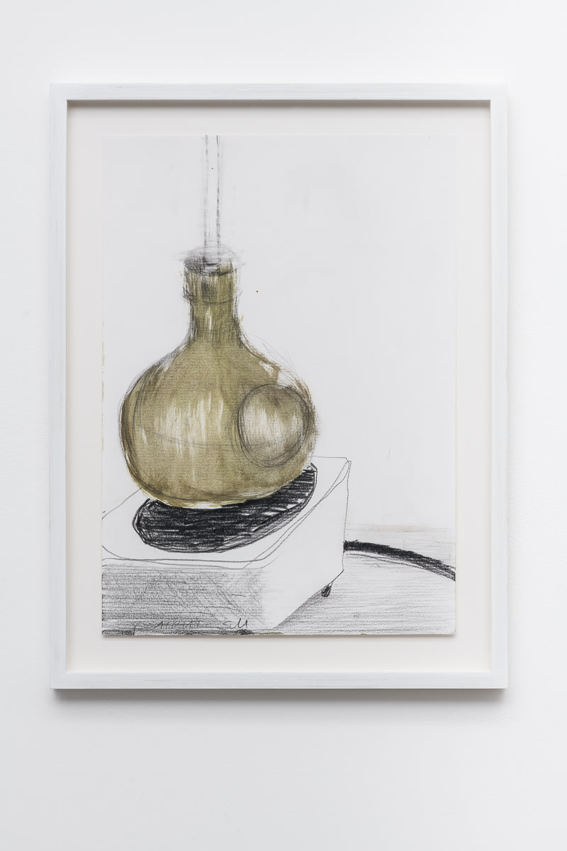 Sabine Moritz Glass 12017 Crayon, oil on paper 29.7 x 20.8 cm 11 3/4 x 8 1/4 in