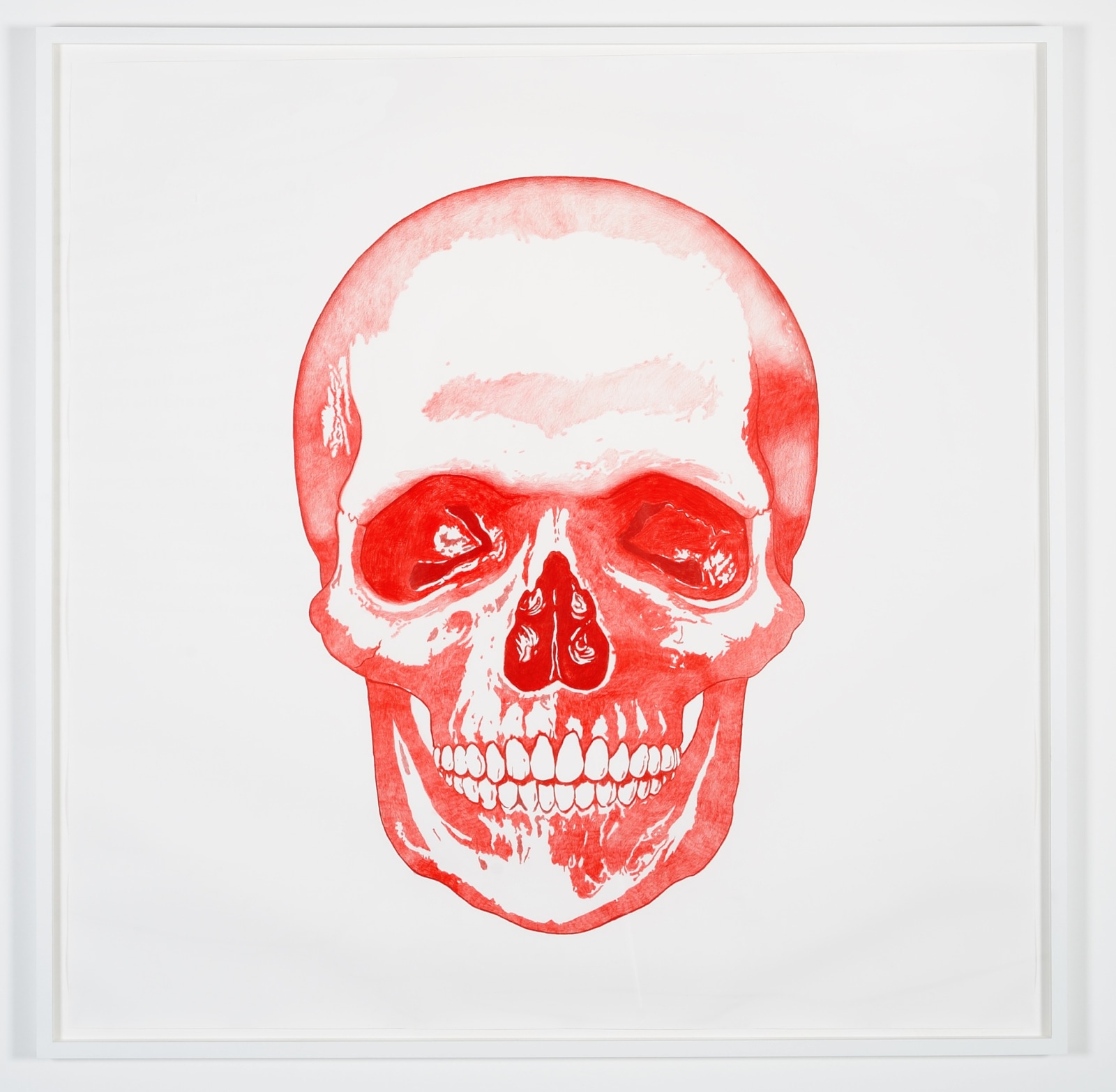 Keren Cytter Skull2009 Graphite on paper 150 x 150 cm