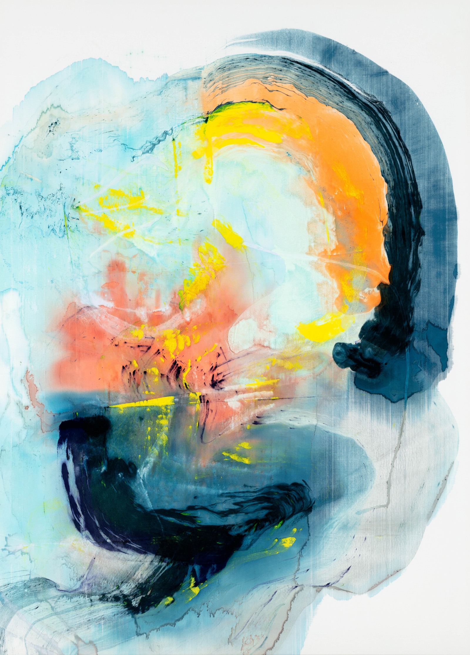 Ragna Bley Novel2024 Oil and acrylic on Dacron sailcloth 235 x 170 cm 92 1/2 x 66 7/8 in