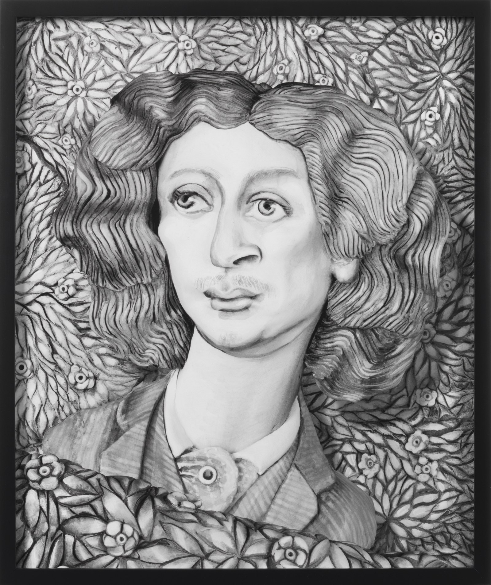 Mary Reid Kelley & Patrick Kelley Swinburne after Rossetti2014 Pigment ink print 54.1 x 45.4 x 4.2 cm 21 1/4...