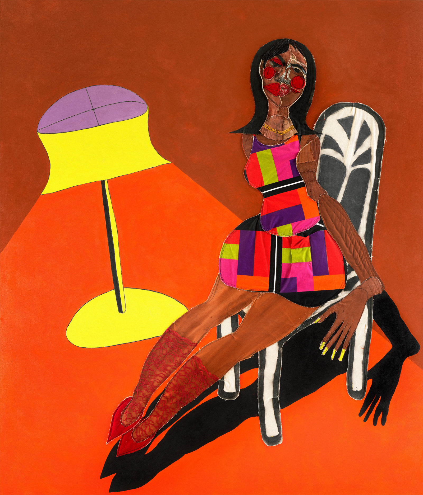 Tschabalala Self, All Night, 2022