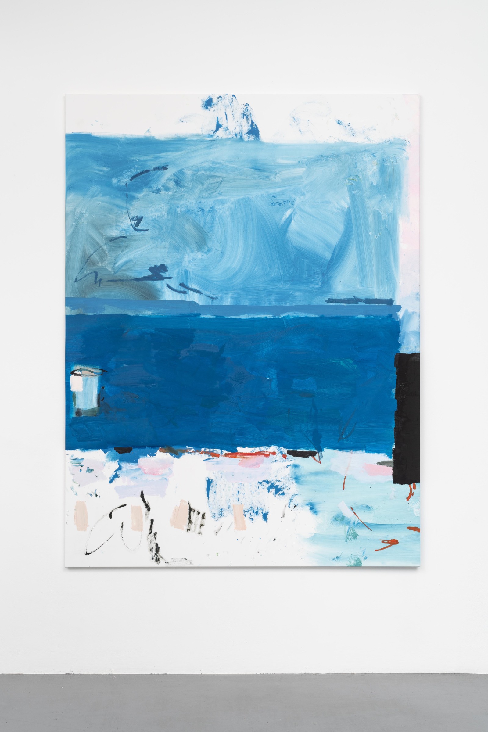 Mary Ramsden false cast2019 Oil on polyester 200 x 150 cm 78 3/4 x 59 1/8 in