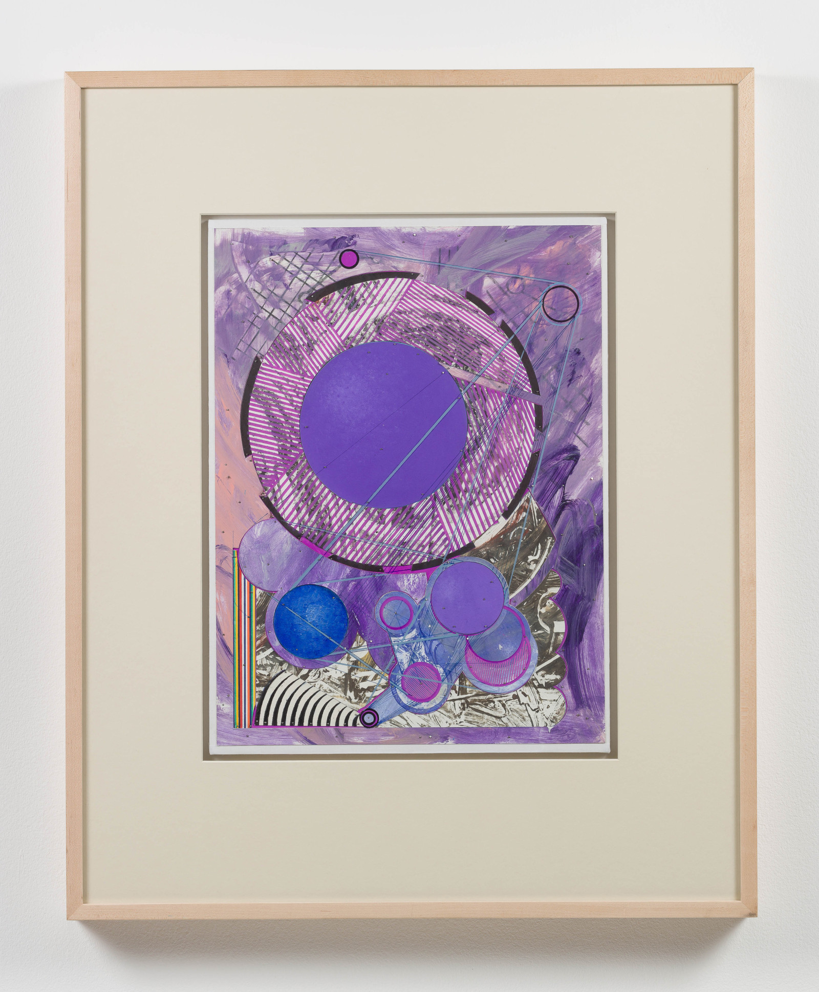 Robert Reed Hommage to Plum Nellie2000 Acrylic, oil marker, and watercolour on paper collage, monotype Unframed: 50.8 x 40.6 cm...