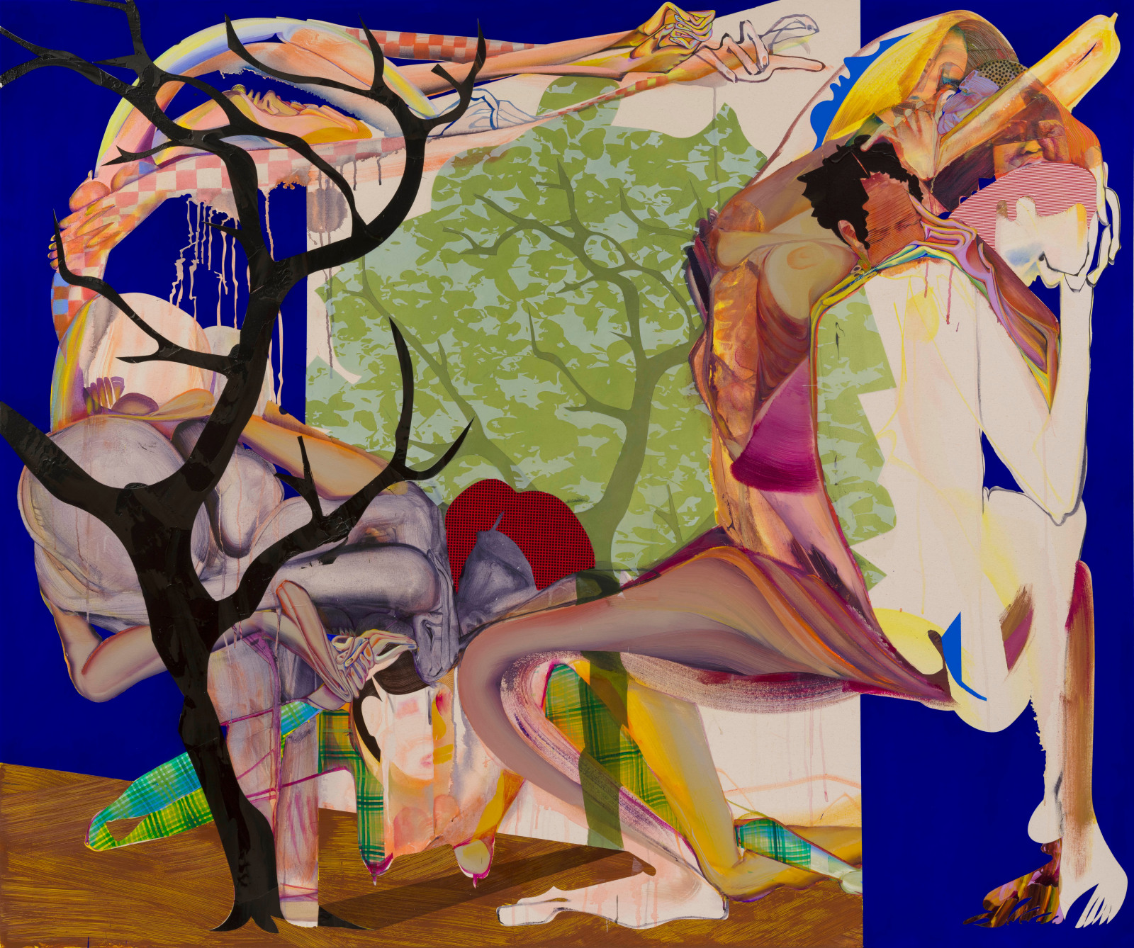 Christina Quarles Yull Always Be a Part a Me2025 Acrylic on canvas 182.9 x 218.4 cm 72 x 86 in