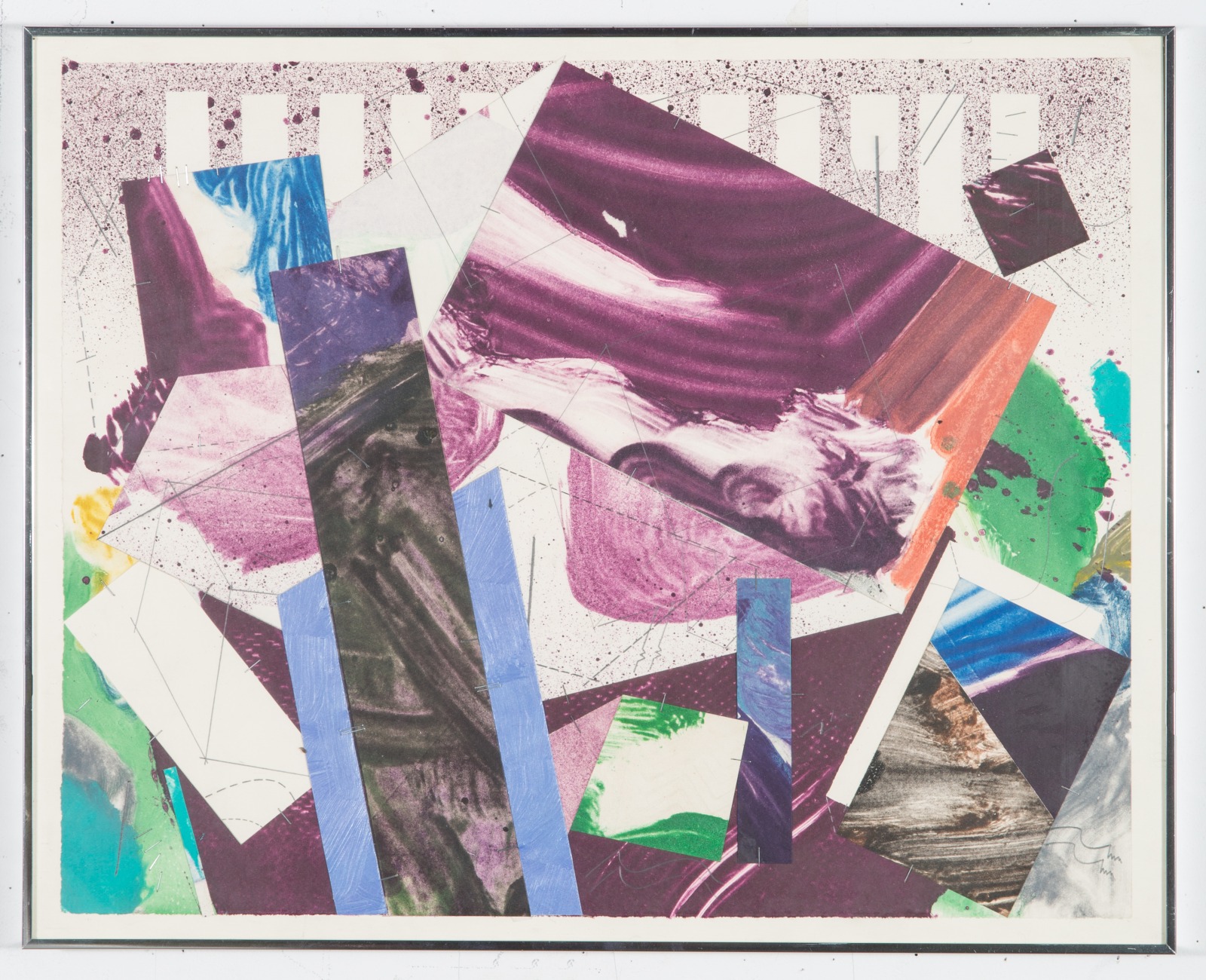 Robert Reed Plum Nellie, TMALSS1976-77 Mixed media collage; aquatec acrylic, graphite and metal fasteners on paper Unframed: 38.1 x 48.3...