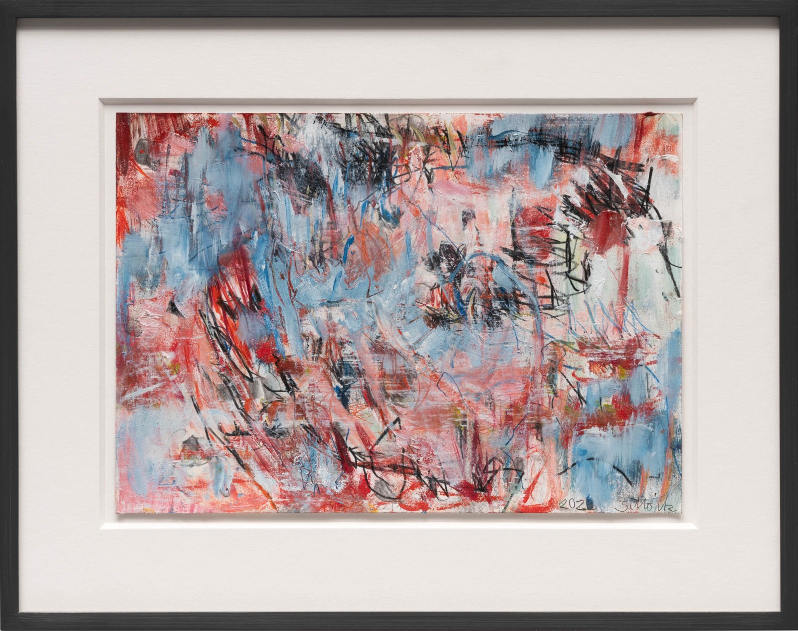 Sabine Moritz Meditations about war VII2023 Crayon, charcoal, oil crayon, oil pastel on paper Unframed: 21 x 29.8 cm 8...