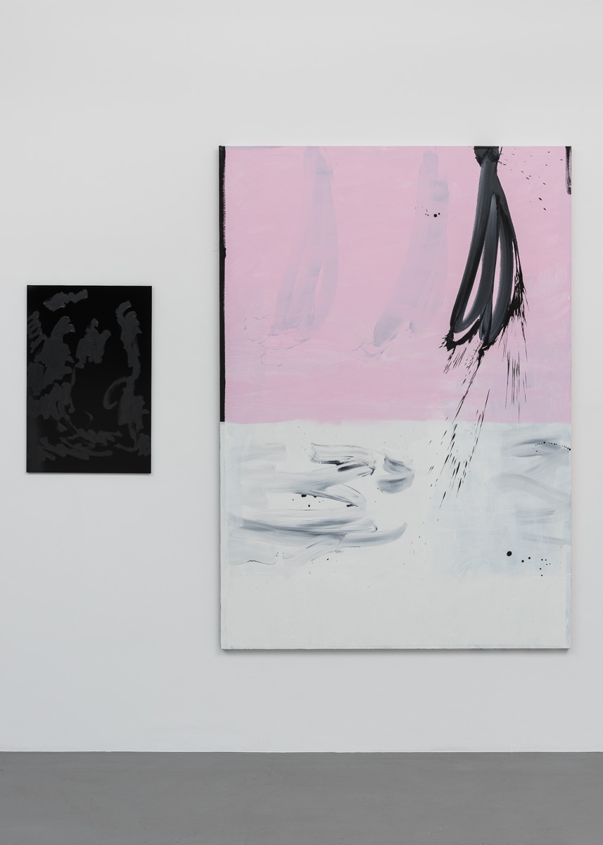 Mary Ramsden Coping Mechanism2017 Oil on dibond aluminium panel, oil on canvas 75 x 50, 200 x 140 cm