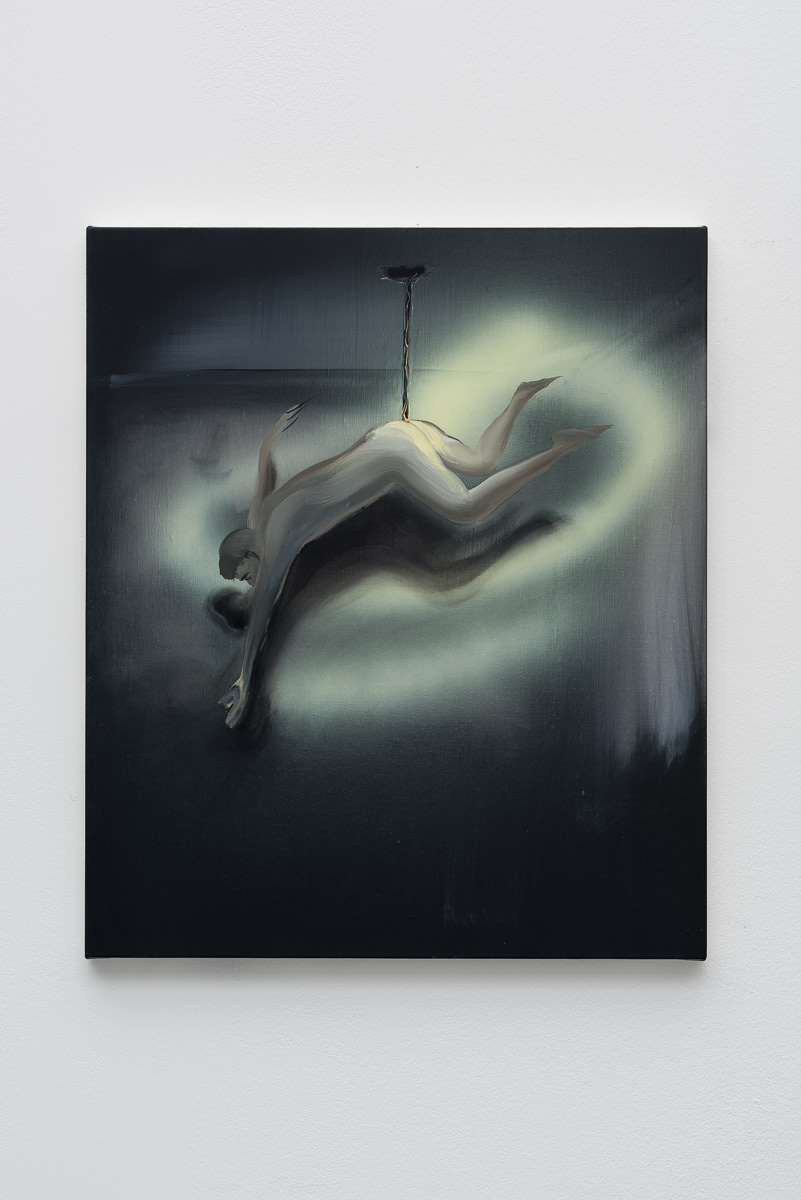 Tala Madani Chandelier2016 Oil on linen 51 x 43 cm 20 x 17 in