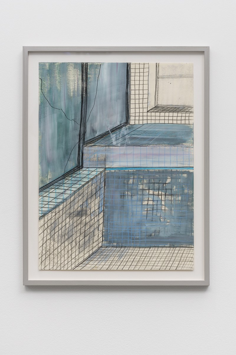 Sabine Moritz Inner Space 42018 Crayon, oil on paper 40 x 30 cm 15 3/4 x 11 3/4 in