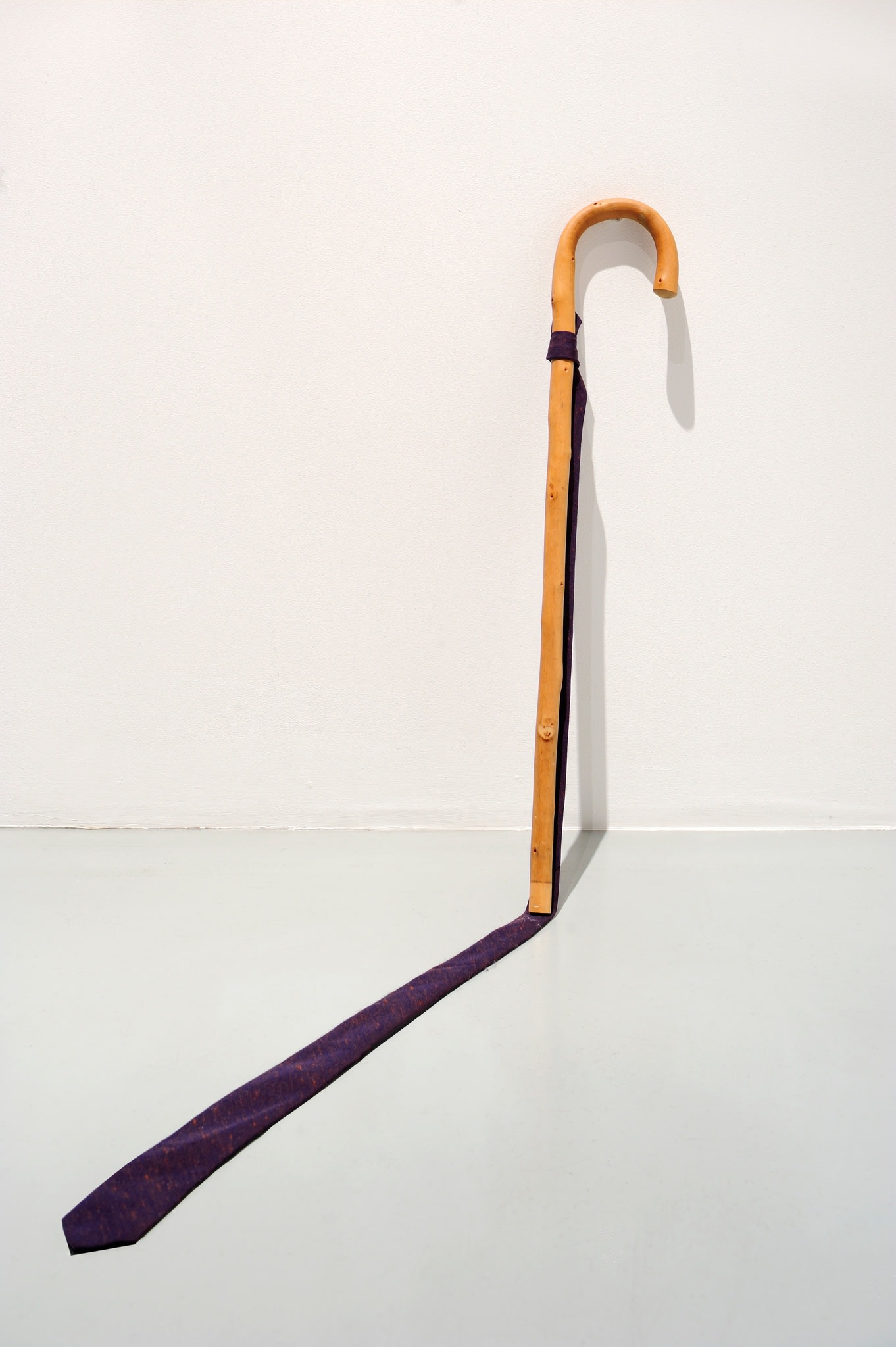 Ulla von Brandenburg Stock mit Schatten [Walking stick with shadow]2012 Walking stick, tie 70 x 70 cm