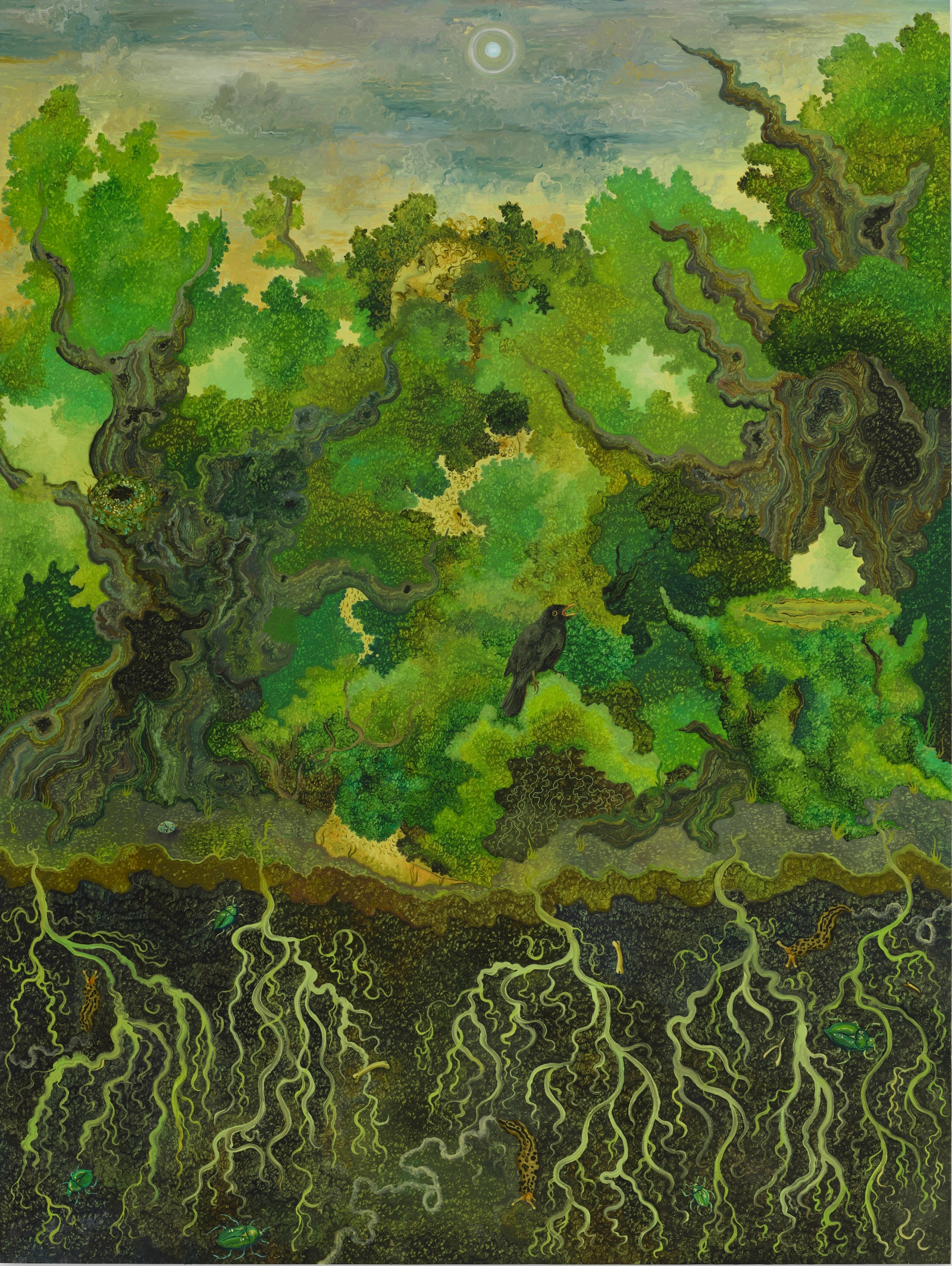 Georg Wilson Strange Pastoral2025 Oil on panel 60 x 50 cm 23 5/8 x 19 3/4 in