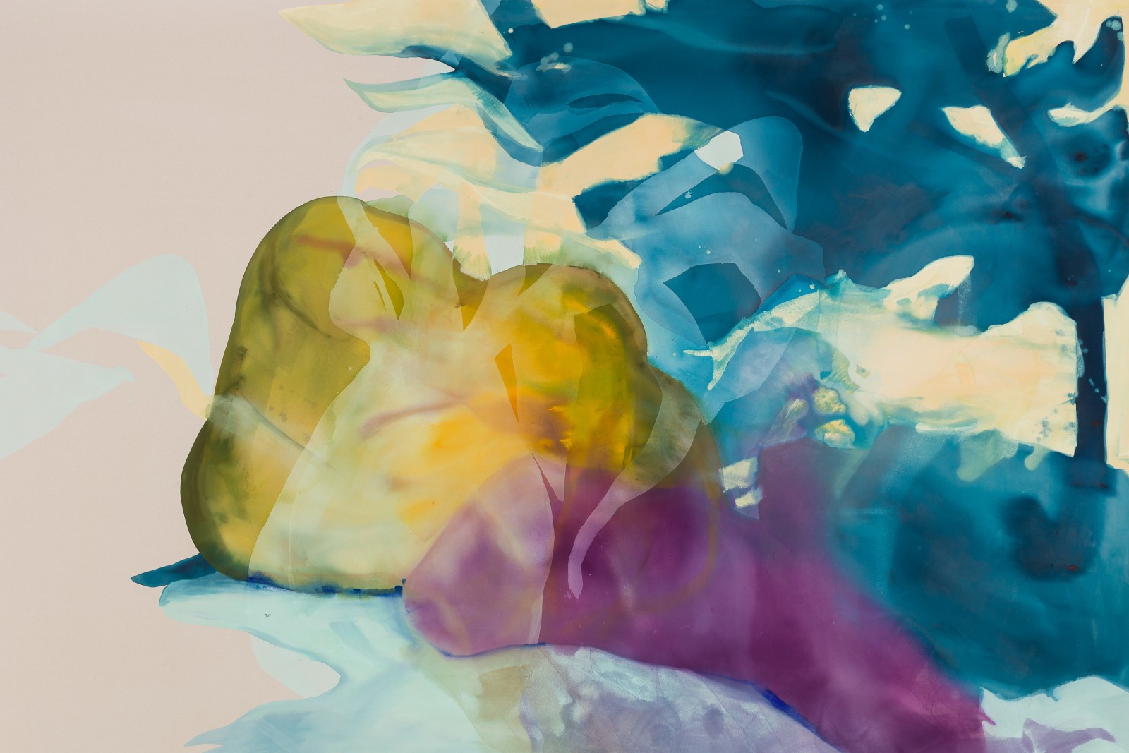 Ragna Bley Low Sky Calling2022 Acrylic on canvas 250 x 375 cm 98 3/8 x 147 5/8 in