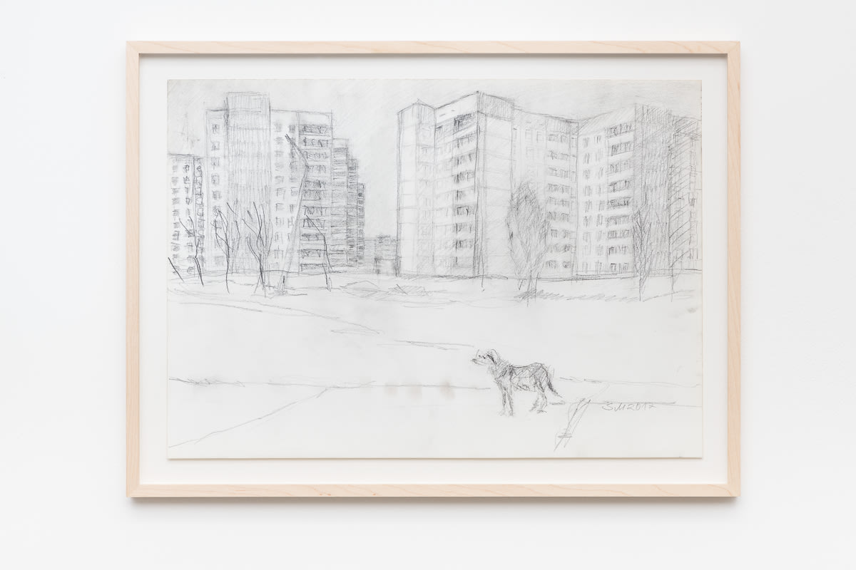 Sabine Moritz Ruin2017 Pencil on paper 29.7 x 41.9 cm 11 3/4 x 16 1/2 in