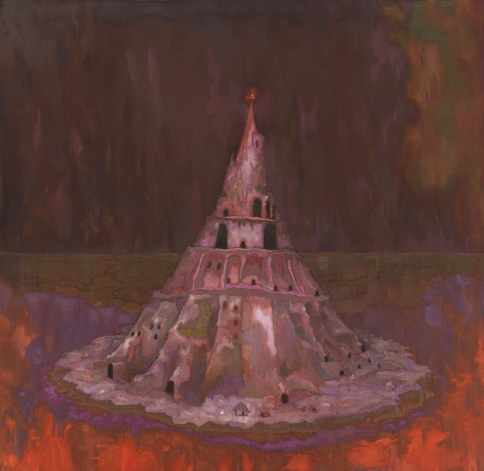 Sedrick Chisom, The Occidental Tower The Capitol Citadel of The Alt-Rightland was Naturally Situated Over a Lake of Fire, 2021