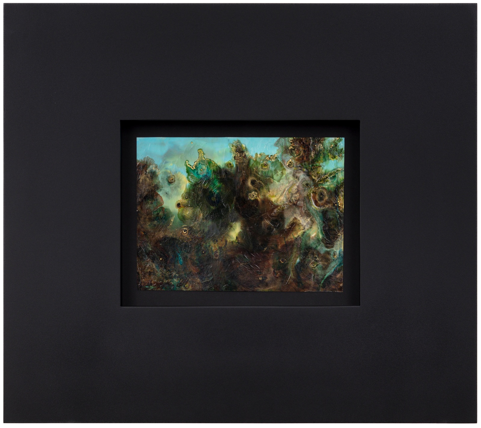 Rachel Rose Colore (1824)2024 Iridescent and colour pigment, metallic powders, color photograph of Benjamin Barker’s A Landscape at Wick, Gloucestershire,...