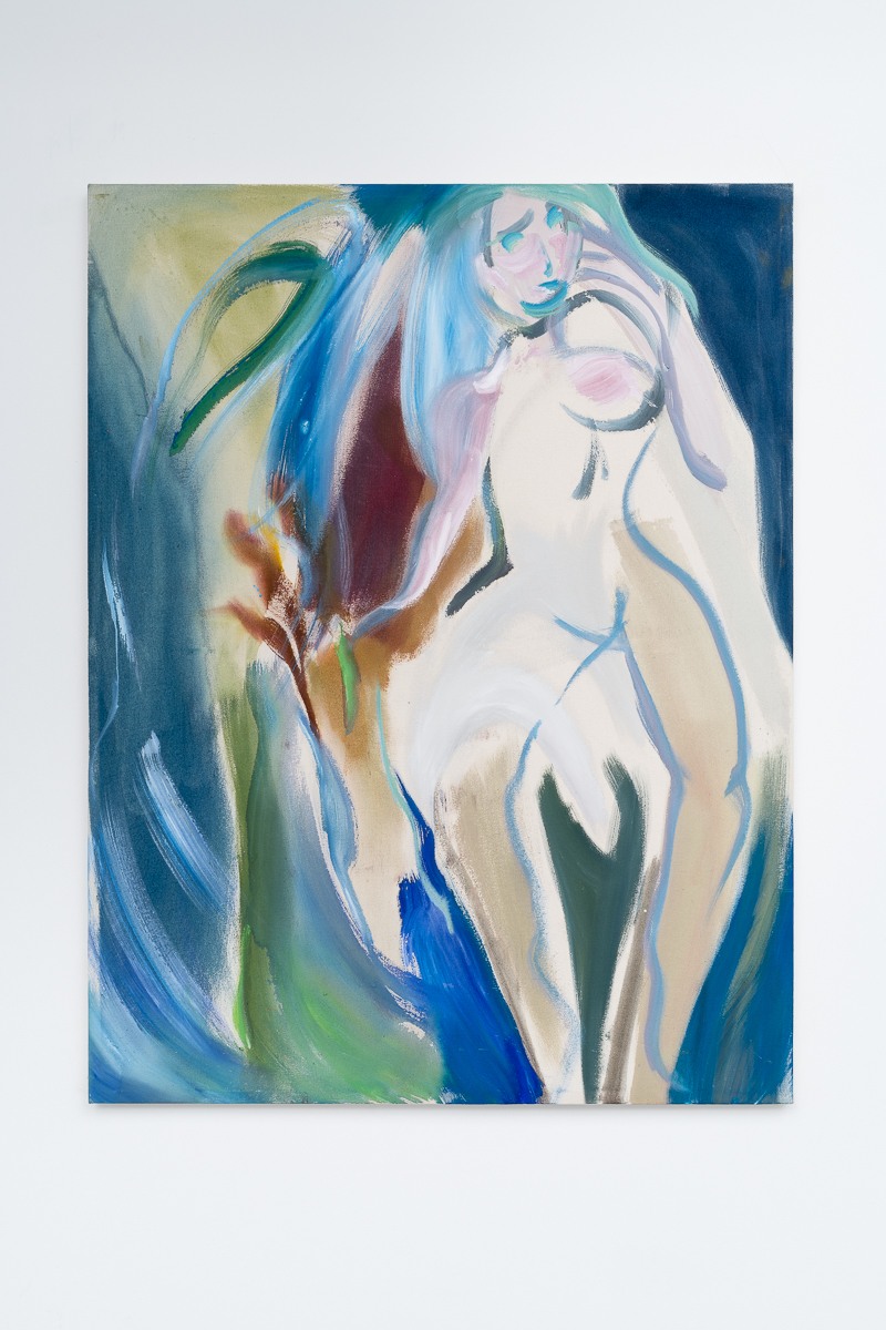 Sophie von Hellermann Goddess of the Sea2017 Acrylic on canvas 146 x 112 cm 57 1/2 x 44 1/8 in
