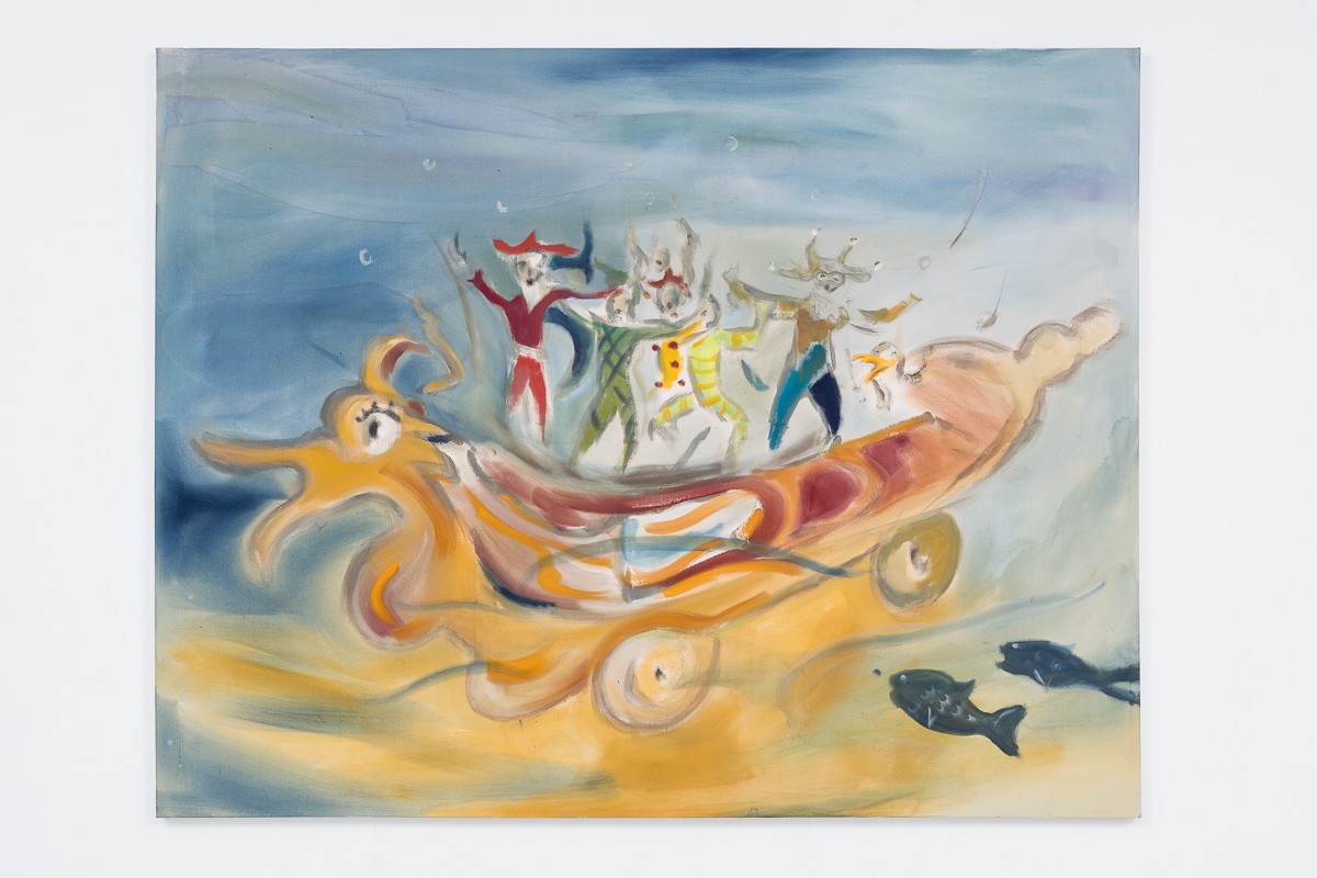 Sophie von Hellermann Float Underwater2018 Acrylic on canvas 180 x 230 cm 70 7/8 x 90 1/2 in