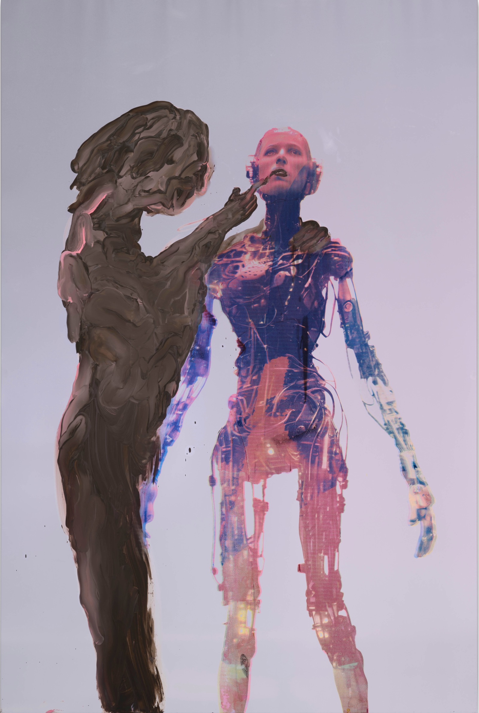 Tala Madani Daughter B.W.A.S.M.2025 Oil and ink on synthetic polymer 152.4 x 101.6 x 2.5 cm 60 x 40 x...