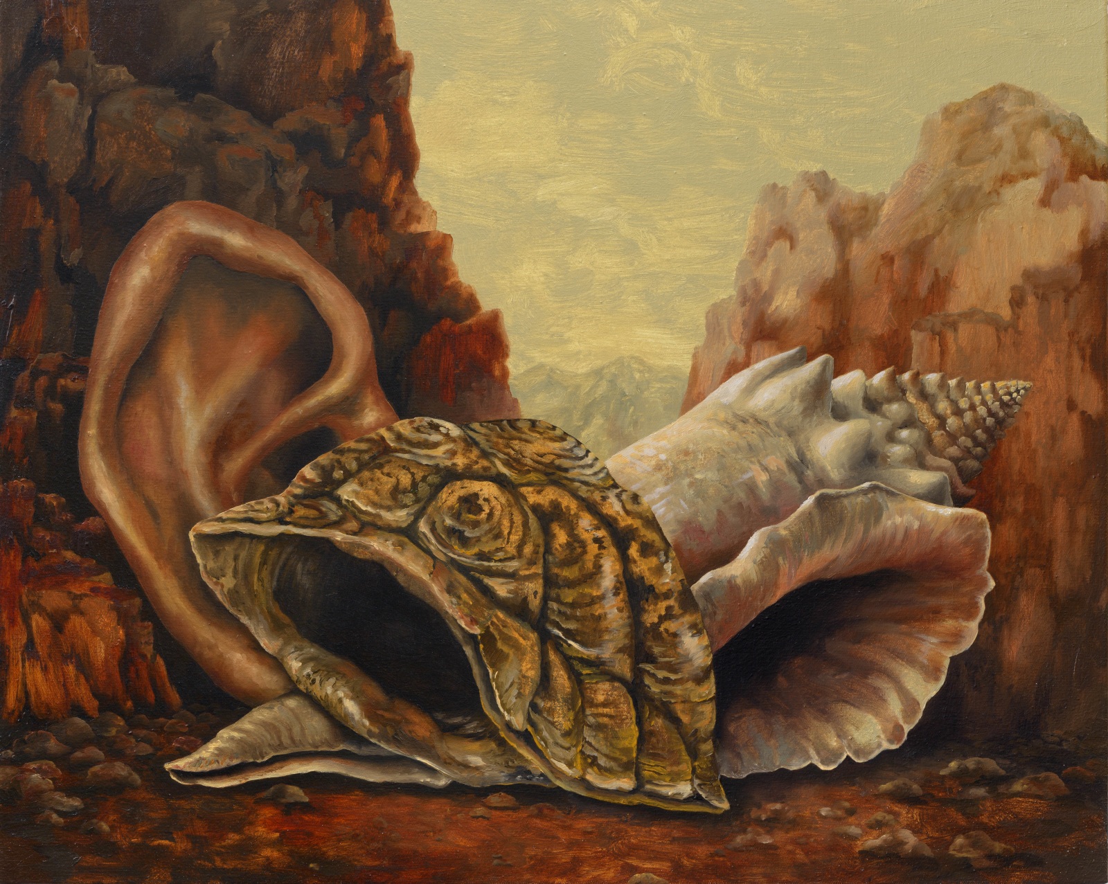 Kat Lyons Echoes2024 Oil on canvas 40.6 x 50.8 cm 16 x 20 in