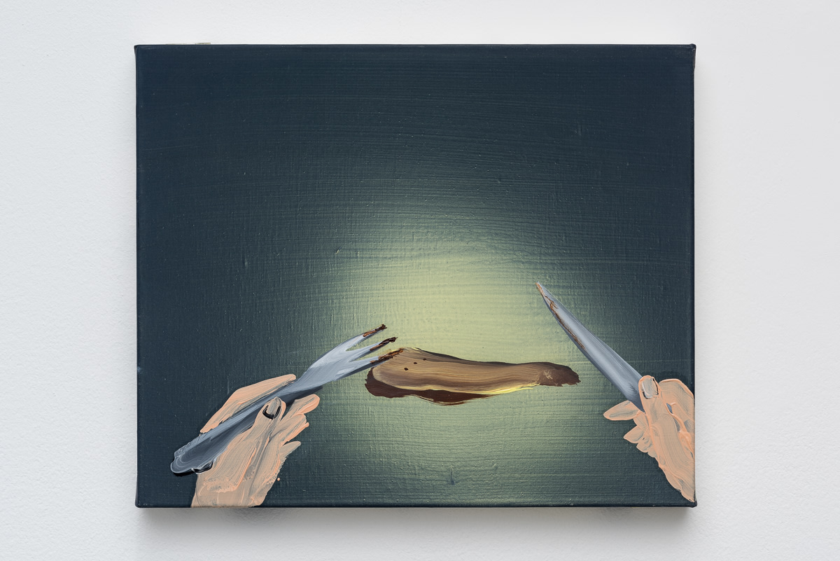 Tala Madani Decomposition2016 Oil on linen 25 x 30 cm 10 x 12 in