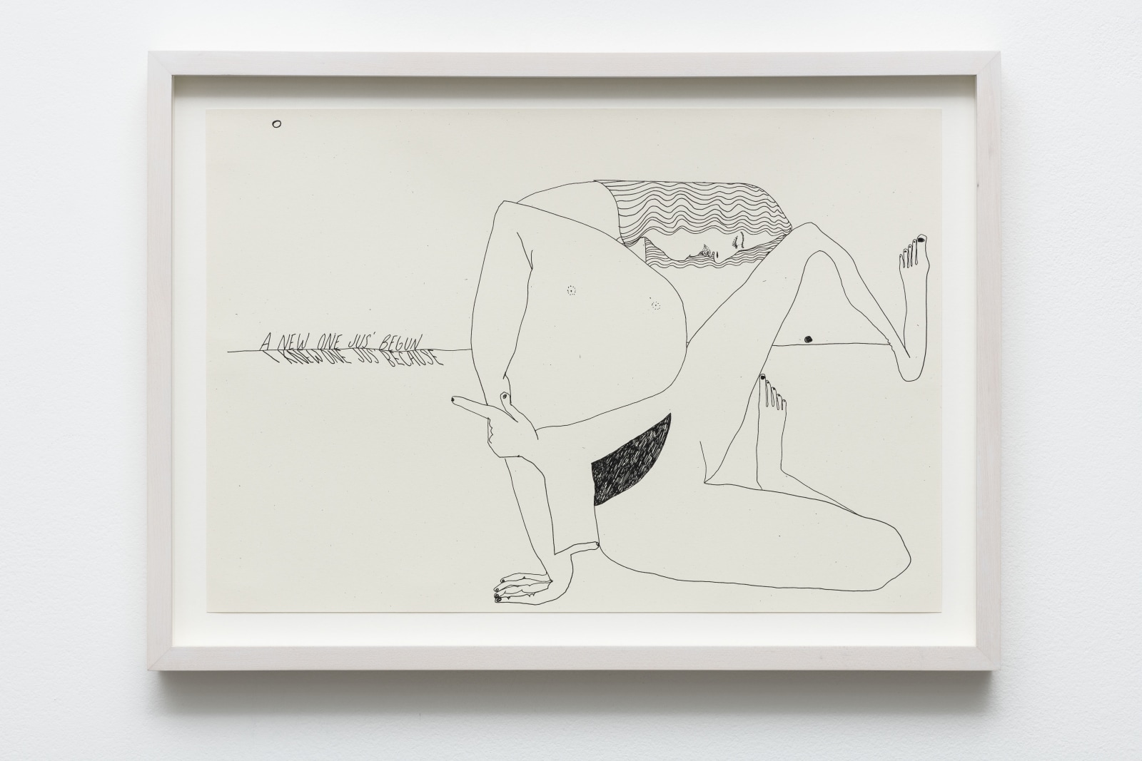 Christina Quarles Untitled (A New One/I Knew One)2018 Ink on paper 33.02 x 48.26cm 13 x 19 inches