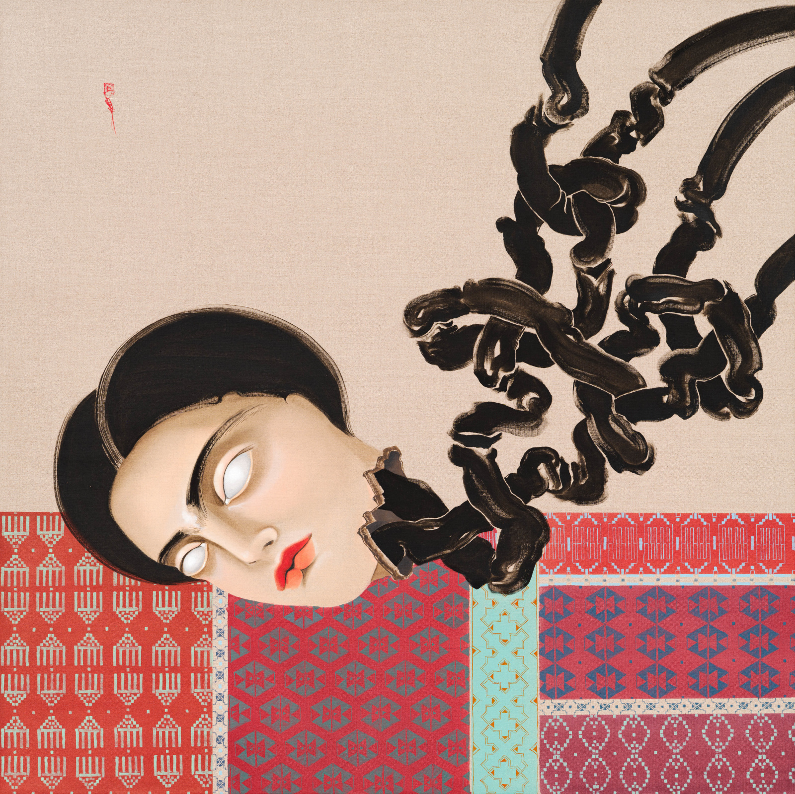 Hayv Kahraman, NeuroBust no.5, 2022