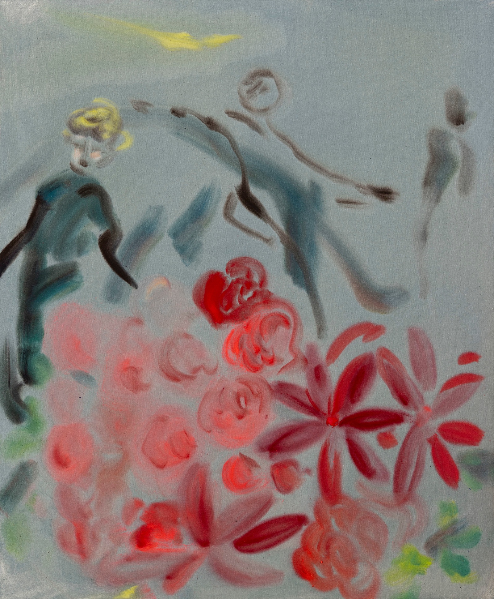 Sophie von Hellermann Charming Gardeners2025 Acrylic on canvas 110 x 90 cm 43 1/4 x 35 3/8 in