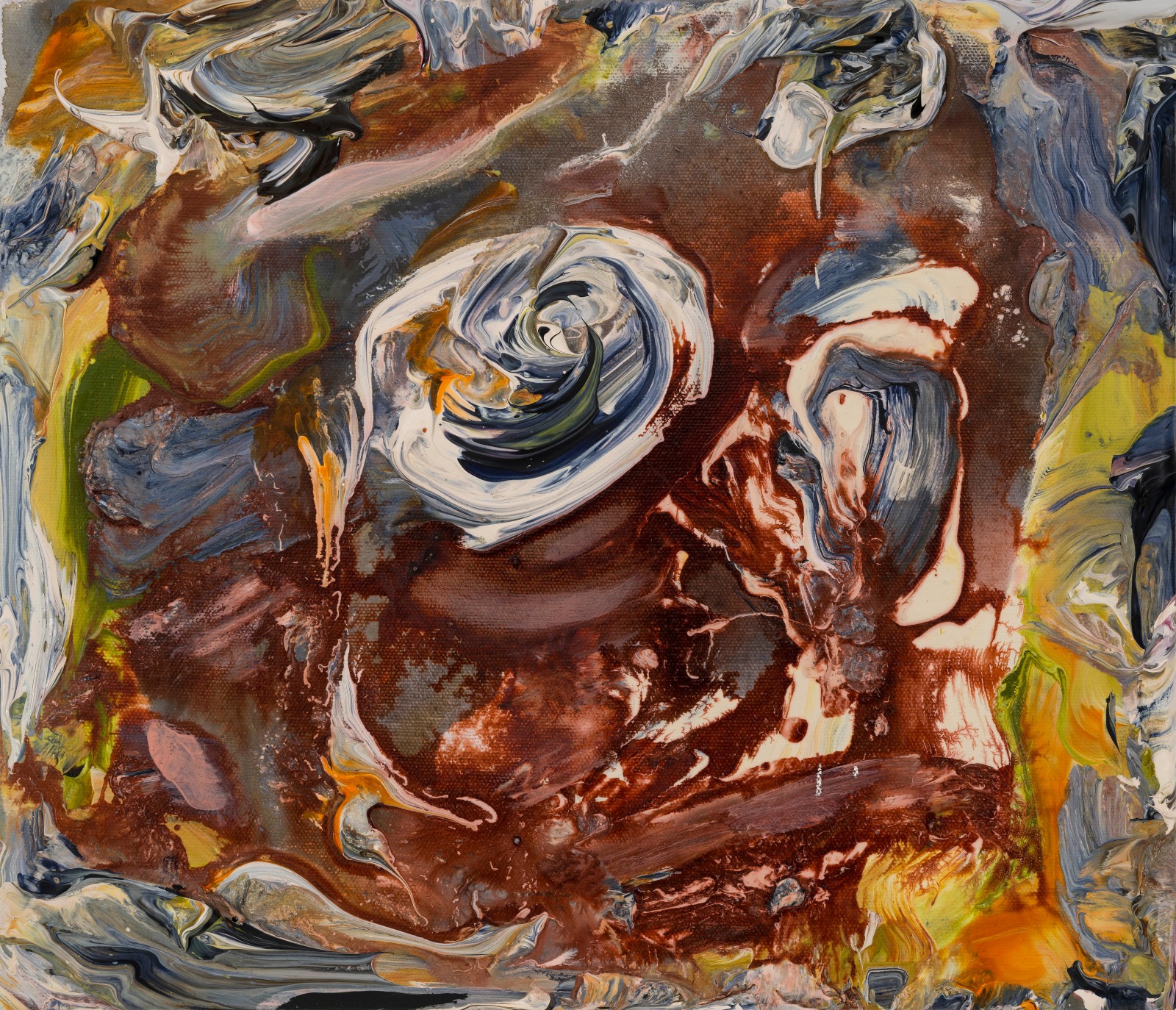 Manuel Mathieu To be whole2025 Acrylic and ink on canvas 30.5 x 35.6 cm 12 x 14 in