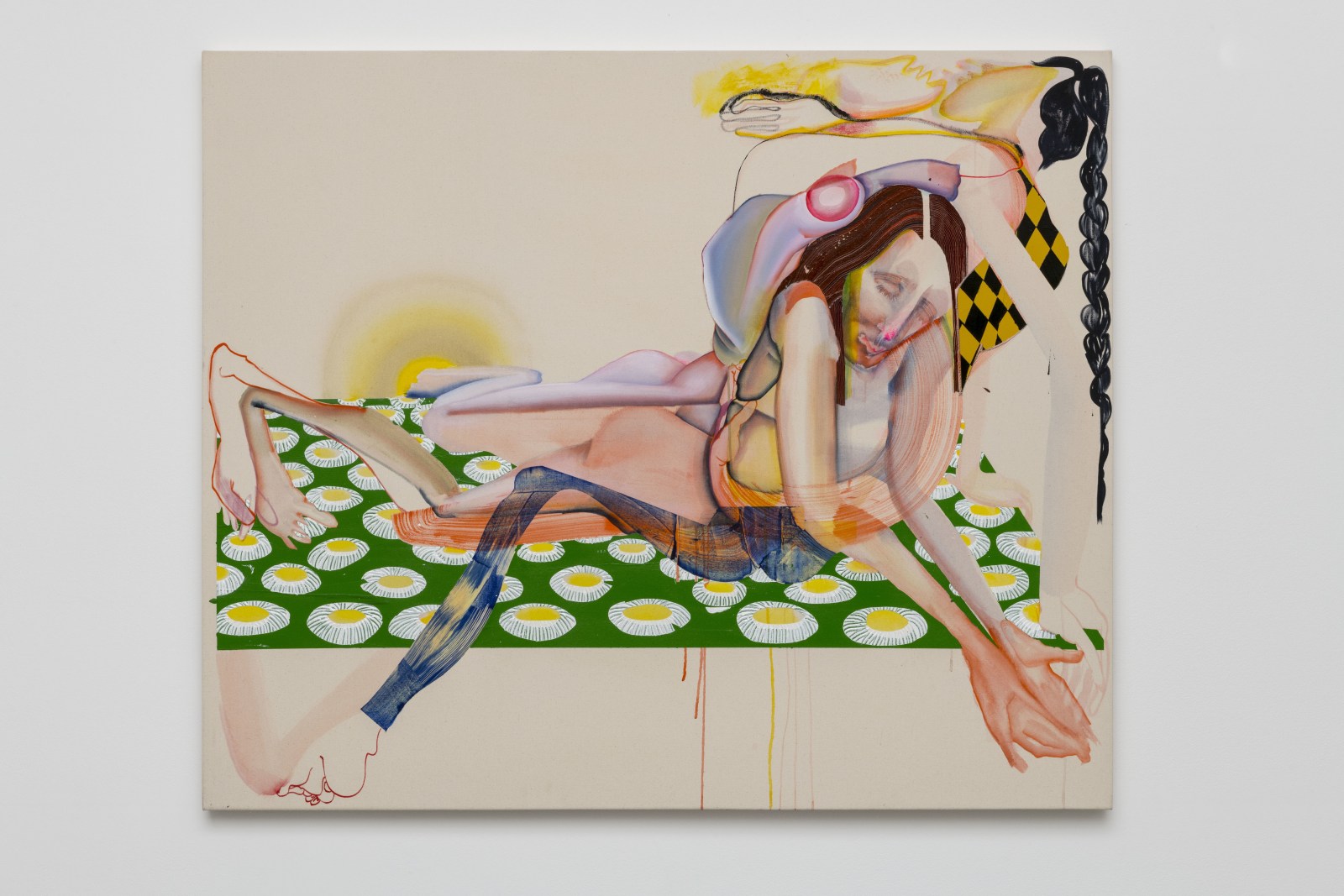 Christina Quarles Feel'd2018 Acrylic on canvas 121.9 x 152.4 cm 48 x 60 in