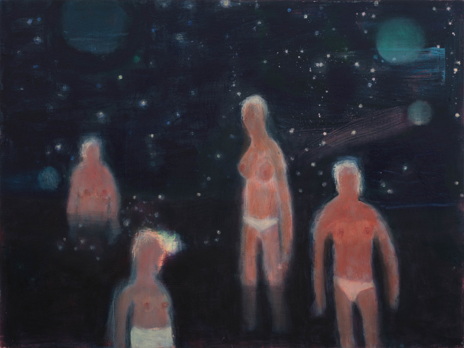 Katherine Bradford Stars in the Sea2023 Acrylic on canvas 91.4 x 121.9 cm 36 x 48 in