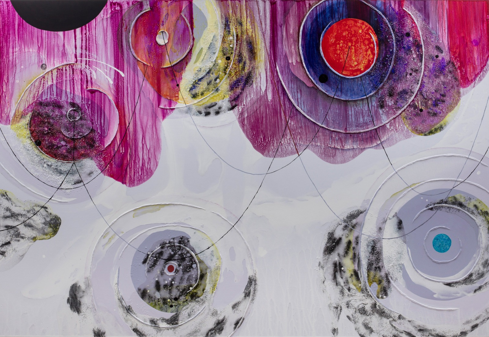 Carrie Moyer Radiant Granularity2025 Acrylic, pumice, glass, micaceous iron oxide and glitter on canvas 182.9 x 266.7 cm 72 x...