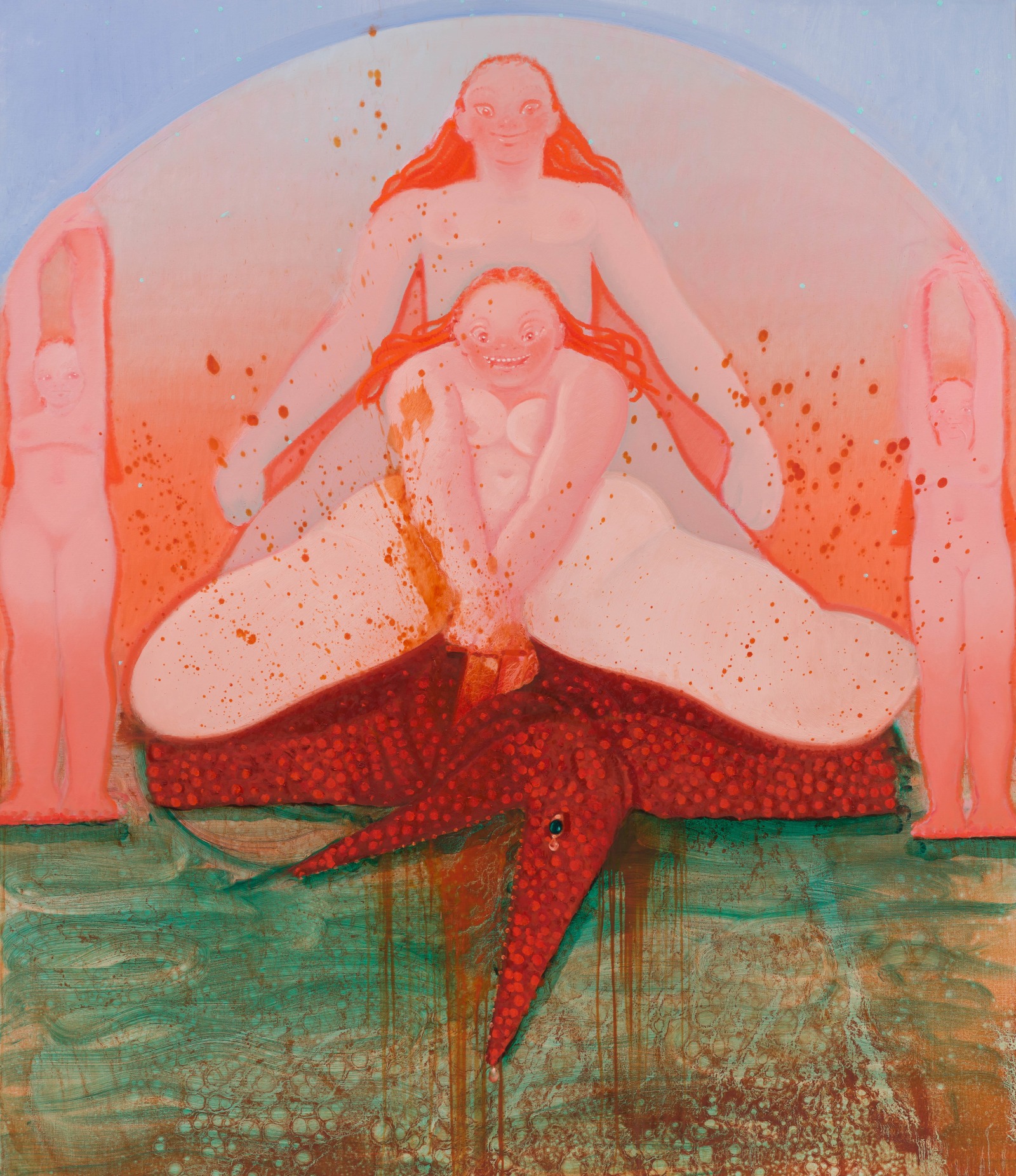 Sofia Mitsola, Crocodilian Tears (O.H Golden Red Baroque), 2021