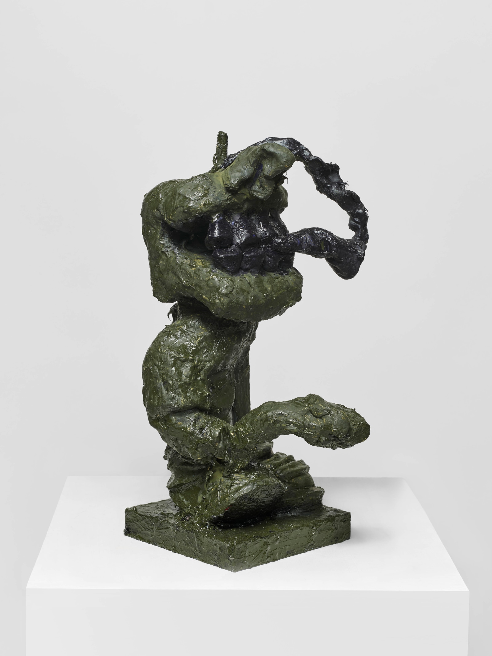 Gerasimos Floratos Untitled2024 Wood, clay, aluminum, glue, oil and acrylic 40.6 x 21.6 x 20.3 cm 16 x 8 1/2...