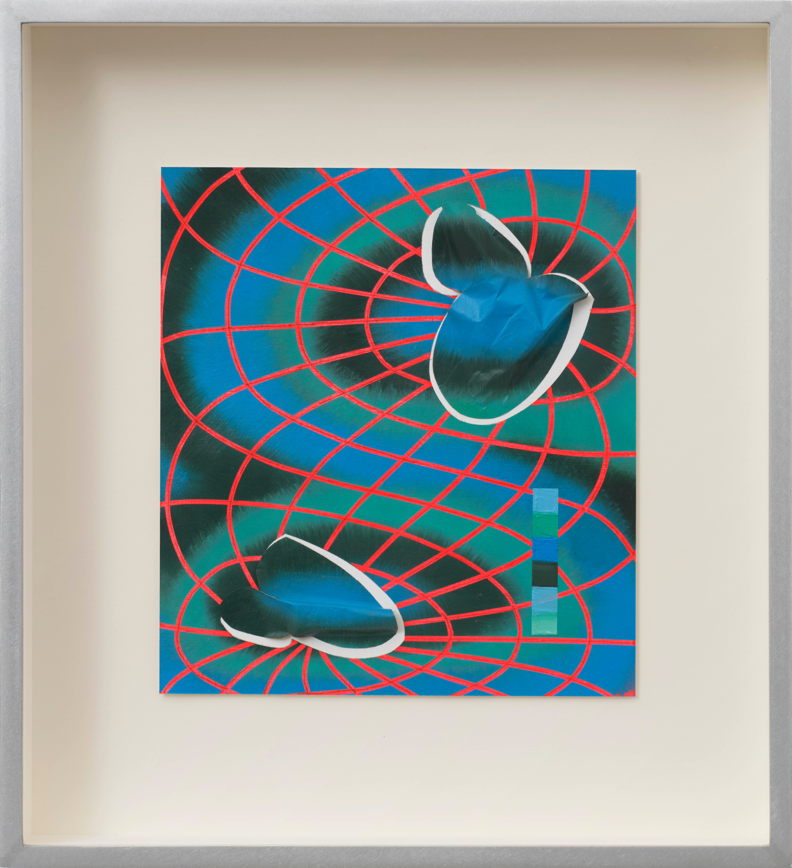 Vivien Zhang Maquette (crazy tulip map)2024 Acrylic oil, tape and high-density foam on paper Unframed: 21.5 x 19.4 cm 8...