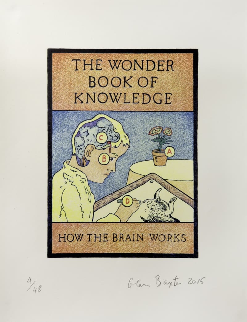 Glen Baxter The Wonder Book of Knowledge - How the Brain Works, 2015