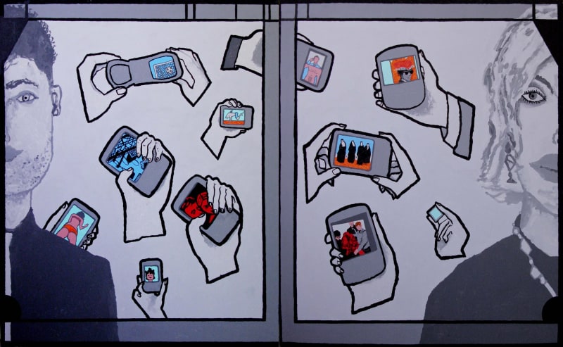 Derek Boshier Pauline goes Digital (for Pauline Boty), 2011