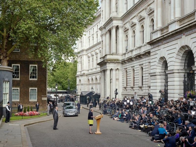 Simon Roberts Prime Minister Theresa May, Downing Street, London, 2016