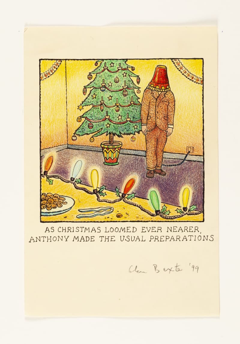 Glen Baxter As Christmas Loomed Ever Nearer, Anthony Made the Usual Preparations, 1999