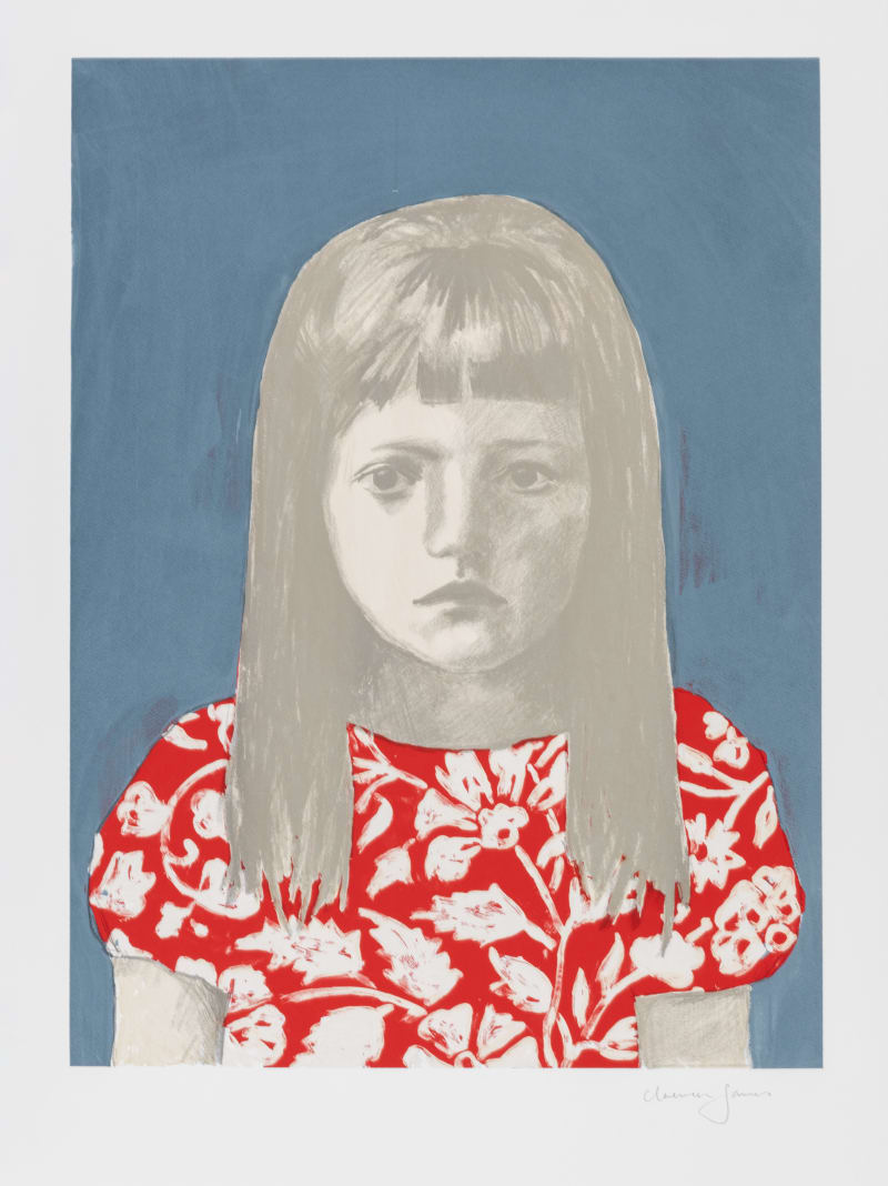 Claerwen James Girl 2, Red White, 2011